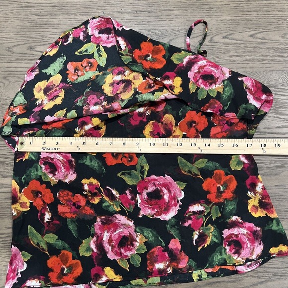 Paper Crane Women’s Shirt‎ Size Medium Crop Top Layered Criss Cross Back - Picture 8 of 11